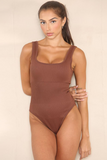 Women's Solid Color U Neck Shaping Bodysuit