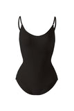 Women's Solid Color Straps Low Back Bodycon Bodysuit