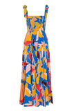 Women's Sweet Print Summer Tie-Up Straps Refreshing Dress