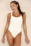 Women's Solid Color U Neck Shaping Bodysuit